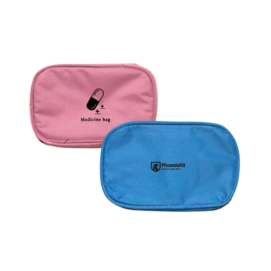 Borsa Pronto Soccorso da Viaggio – Rosa o Blu - 17cm X 10cm X 5cm (piccola)