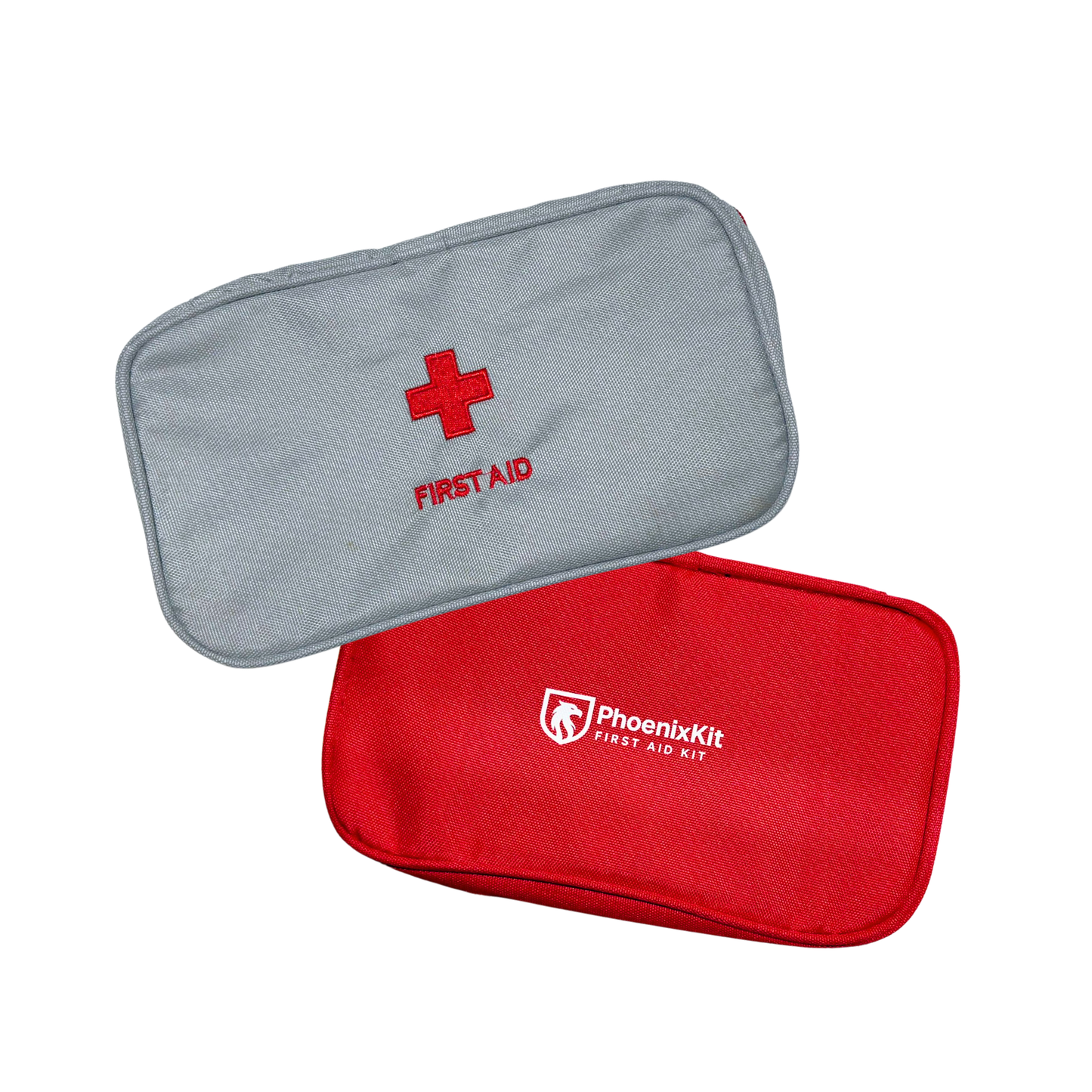 Borsa Pronto Soccorso Vuota – Rosso & Grigio - 20cm X 14cm X 7 cm (media)