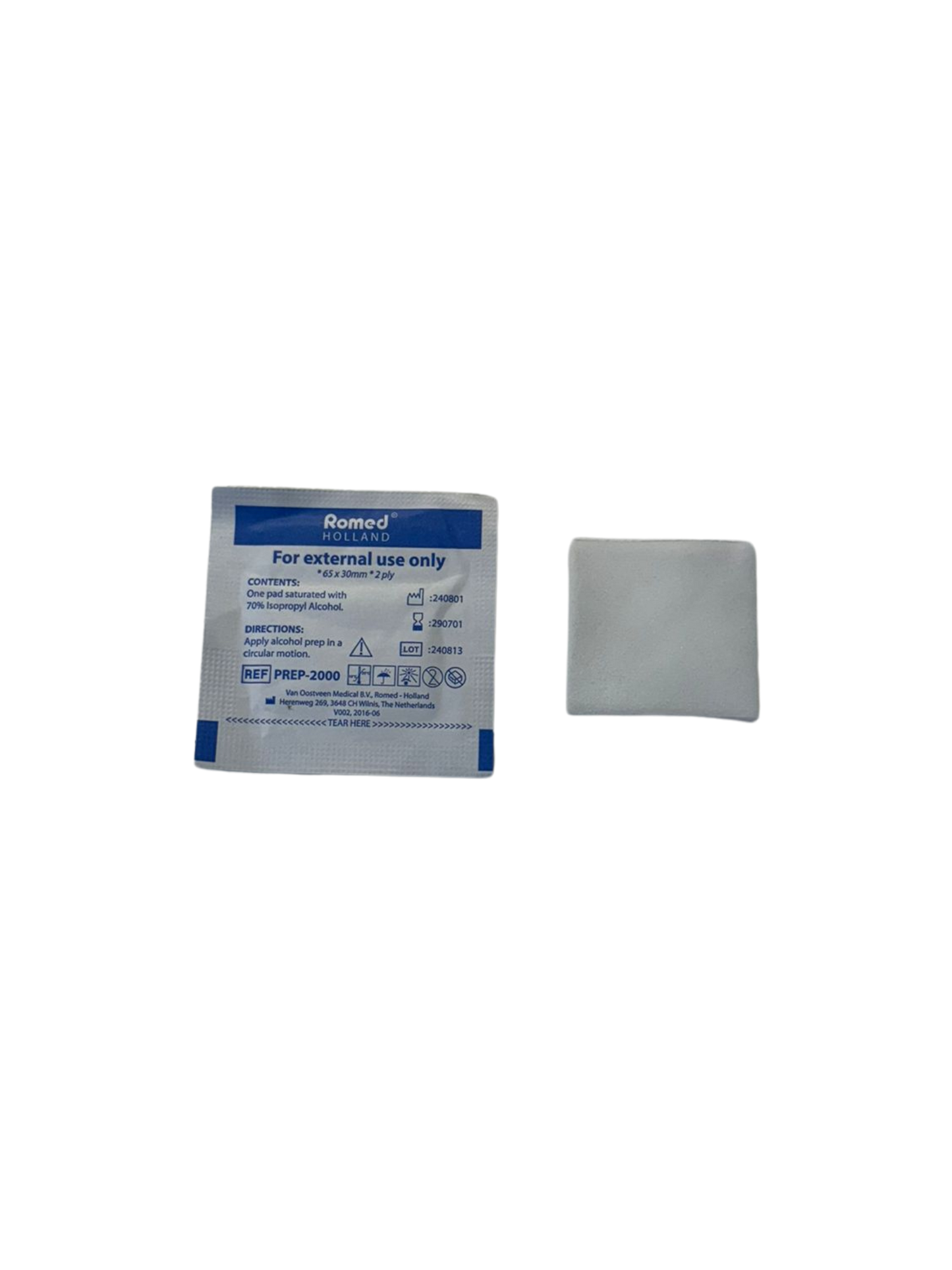 Tampone Imbevuto di Alcool 30x65 mm