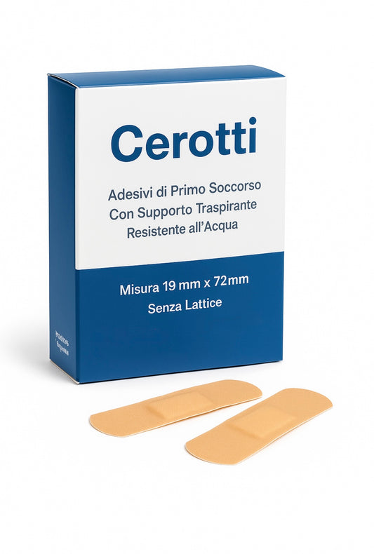 Cerotto PHARMAPLUS 19x72 mm – Traspirante, Resistente all’Acqua