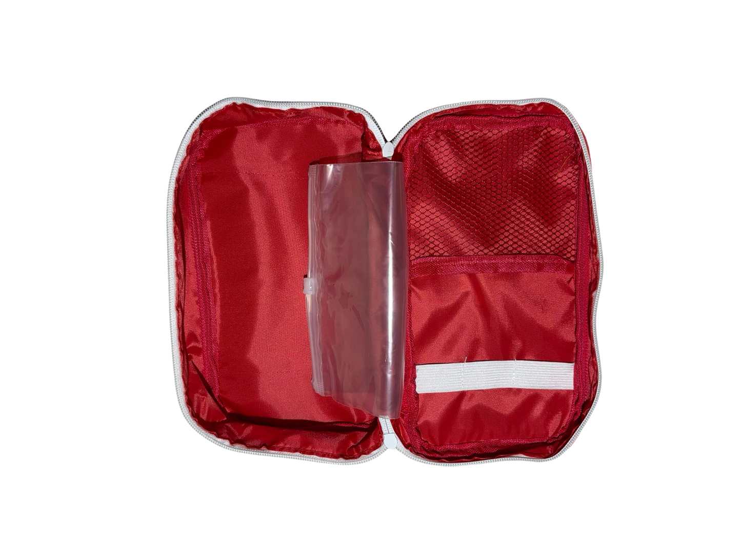 Borsa Pronto Soccorso Vuota – Rosso & Grigio - 20cm X 14cm X 7 cm (media)