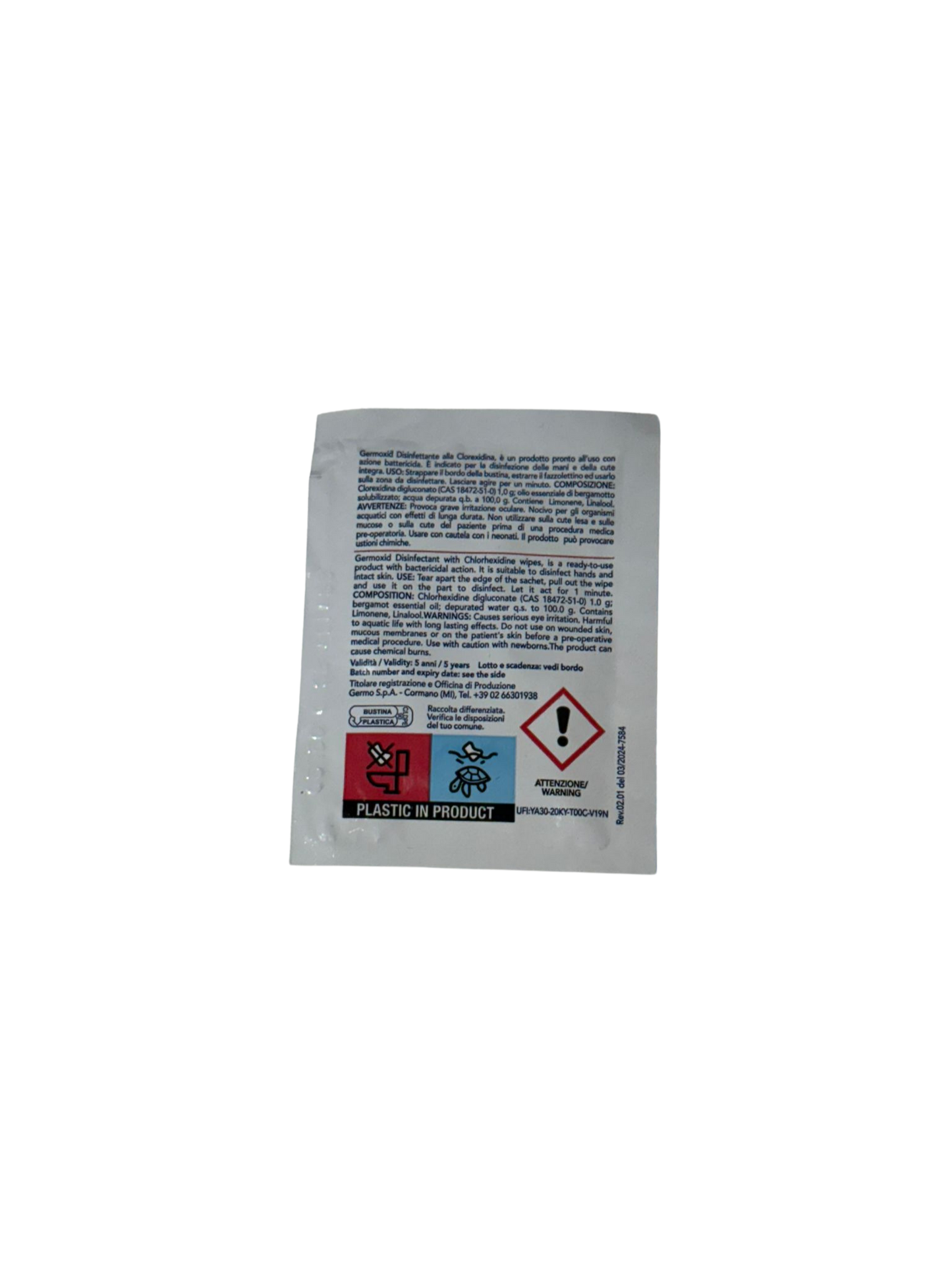 Germocid – Salvietta Disinfettante alla Clorexidina (14 x 20 cm)